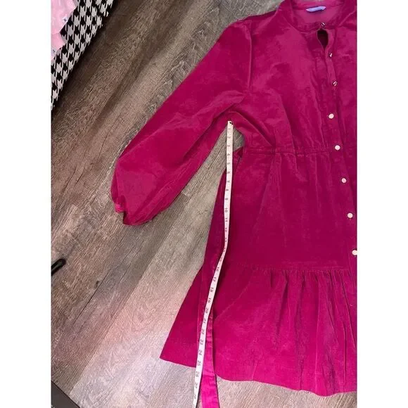 DRAPER JAMES RSVP Long‎ Sleeve Corduroy Dress - Picture 6 of 6